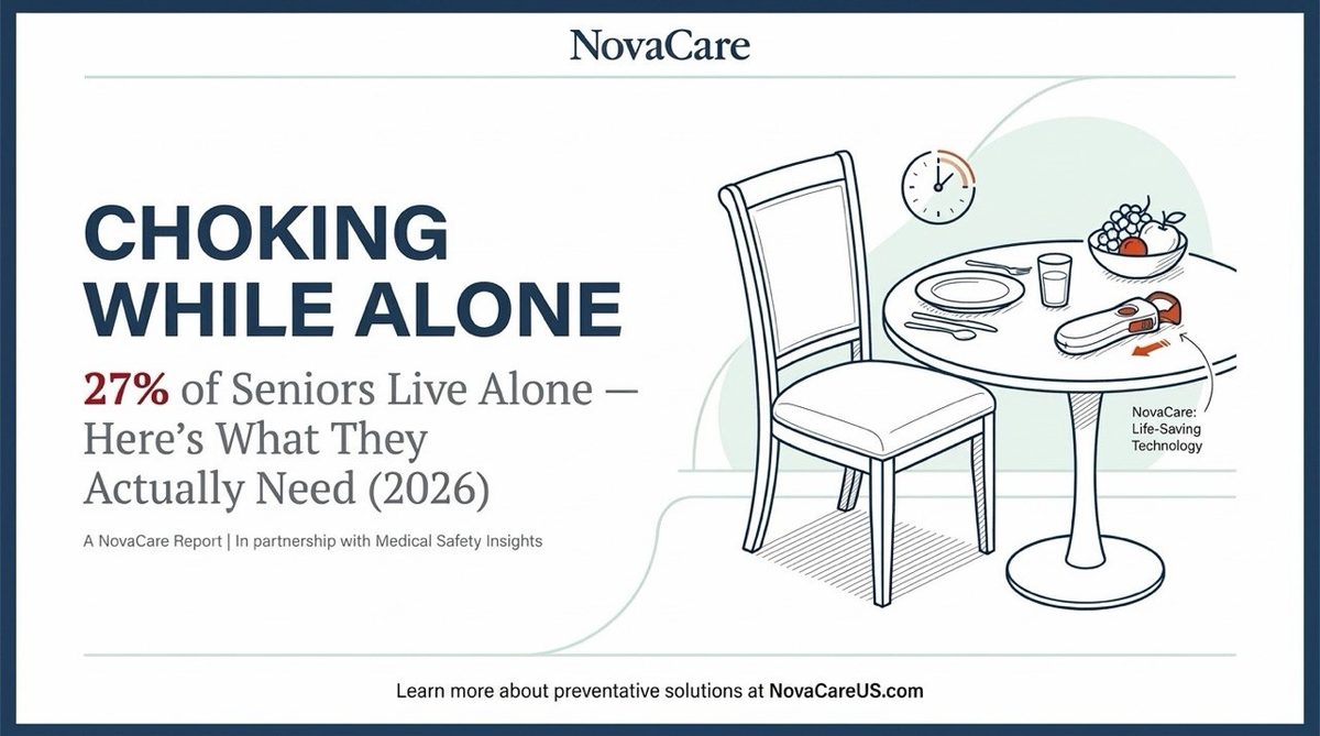 Choking While Alone: 27% of Seniors Live Alone — Here's What They Actually Need (2026 Solo Senior Safety Guide)